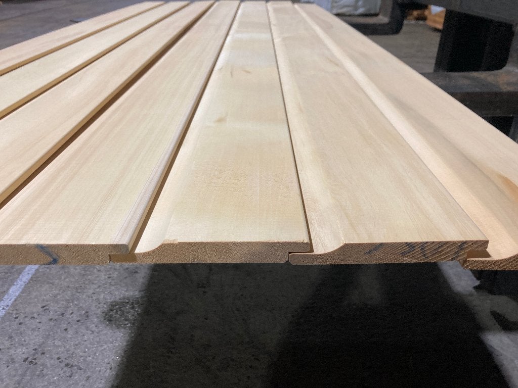 planken-rabatdelen-schutting-Hardhout-Yellow Cedar-18x128mm, Ophalen, Planken, Nieuw, Hardhout
