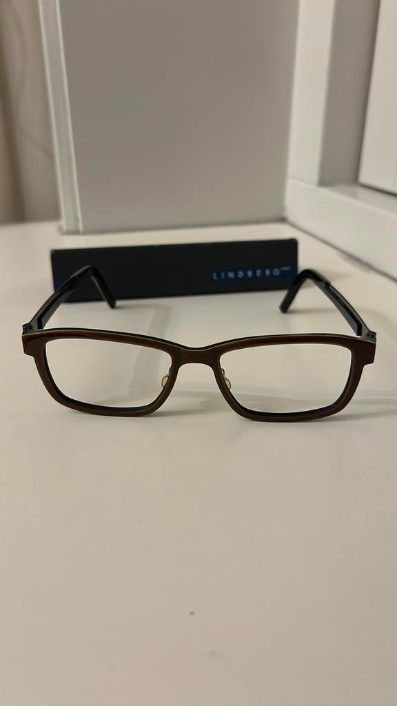 Lindberg Bril - Bruin Montuur met Etui, Overige merken, Gebruikt, Bruin, Ophalen of Verzenden
