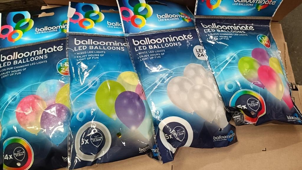 Handel Balloominate LED ballonnen 5 st - Partij 50 stuks, Diversen, ., Nieuw, Ophalen of Verzenden, .