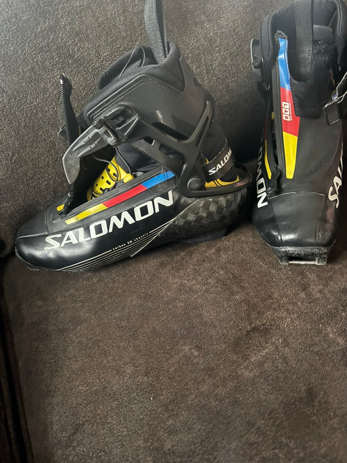 Salomon schaatsschoenen 36/37, Overige merken, Klapschaats, Gebruikt, Ophalen of Verzenden