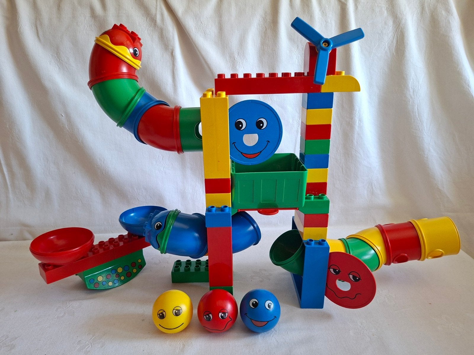 Duplo Explorer set 3266 Tubes Experiment Ballenbaan, Ophalen of Verzenden, Complete set, Duplo