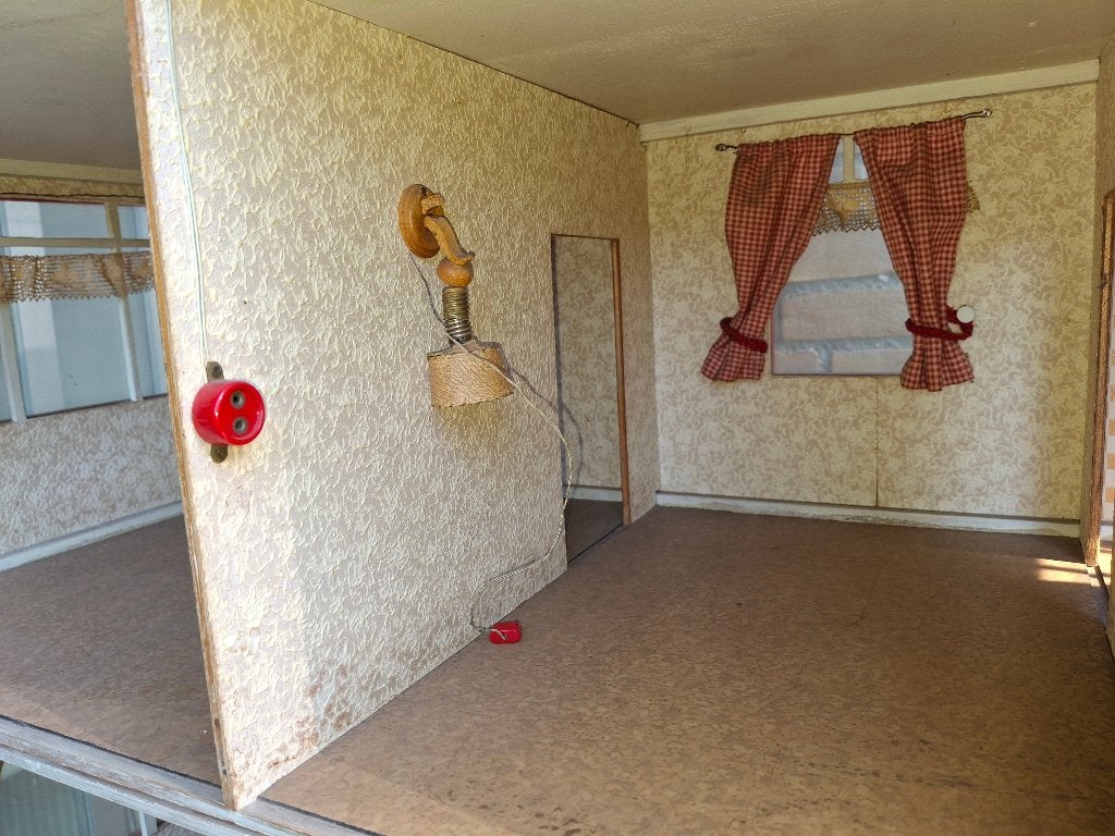 ZEER MOOI ANTIEK POPPENHUIS JAREN 50 | B: 94 X D: 38 X H: 93, Antiek en Kunst, Antiek | Speelgoed, Ophalen