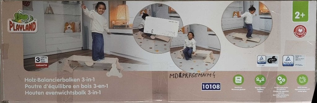 Houten Evenwichtsbalk 3-in-1 – Uitstekende Staat!, Ophalen, Zo goed als nieuw, Jongen of Meisje