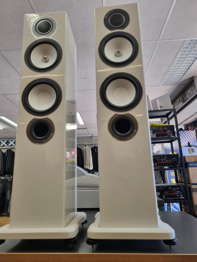 Monitor Audio RX 6 wit hoogglans vloerstaande luidsprekers, //, Zo goed als nieuw, //, //
