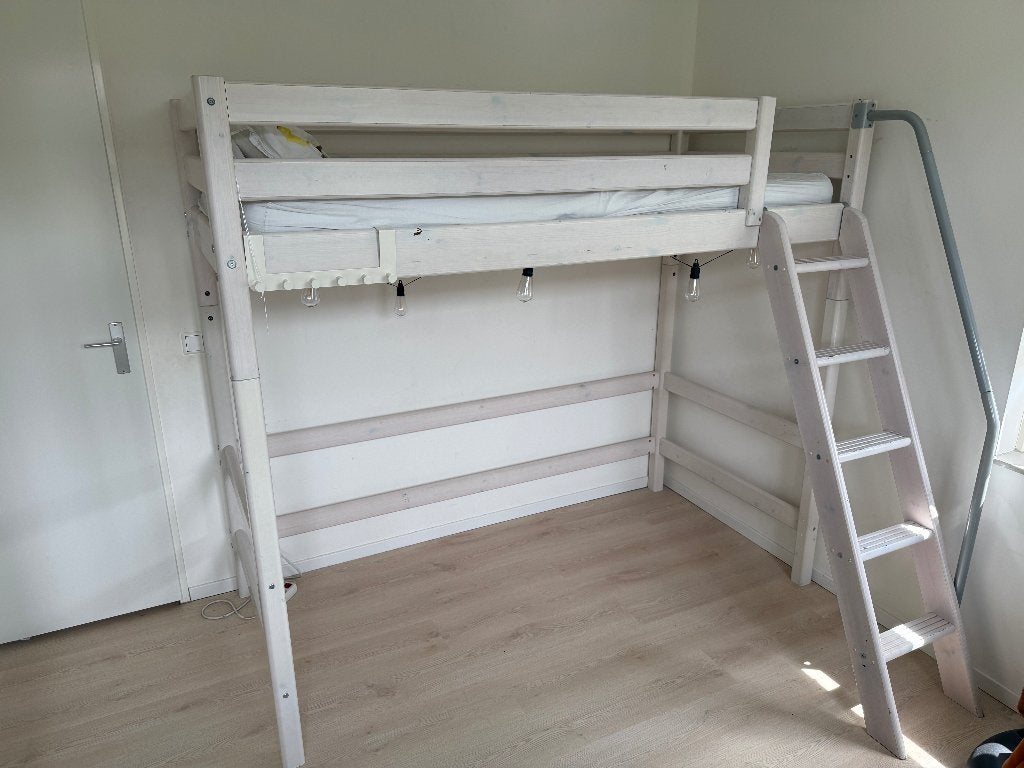 Flexa hoogslaper 200x90 cm, Ophalen, Gebruikt, 90 cm, Eenpersoons