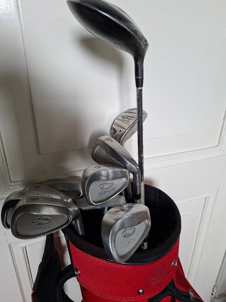 Golfset Ladylike:  ijzers,  driver, hyb5,  putter en tas, Ophalen of Verzenden, Gebruikt, Set