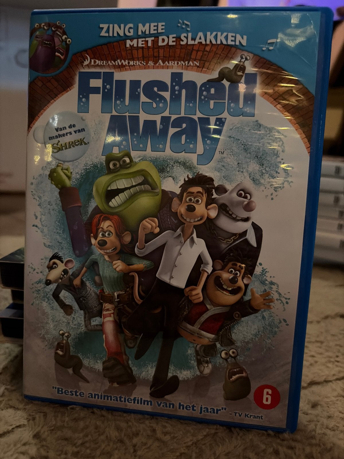 Flushed Away DVD - Animatie van DreamWorks & Aardman, Animatie, Amerikaans, Nederlands, Zo goed als nieuw