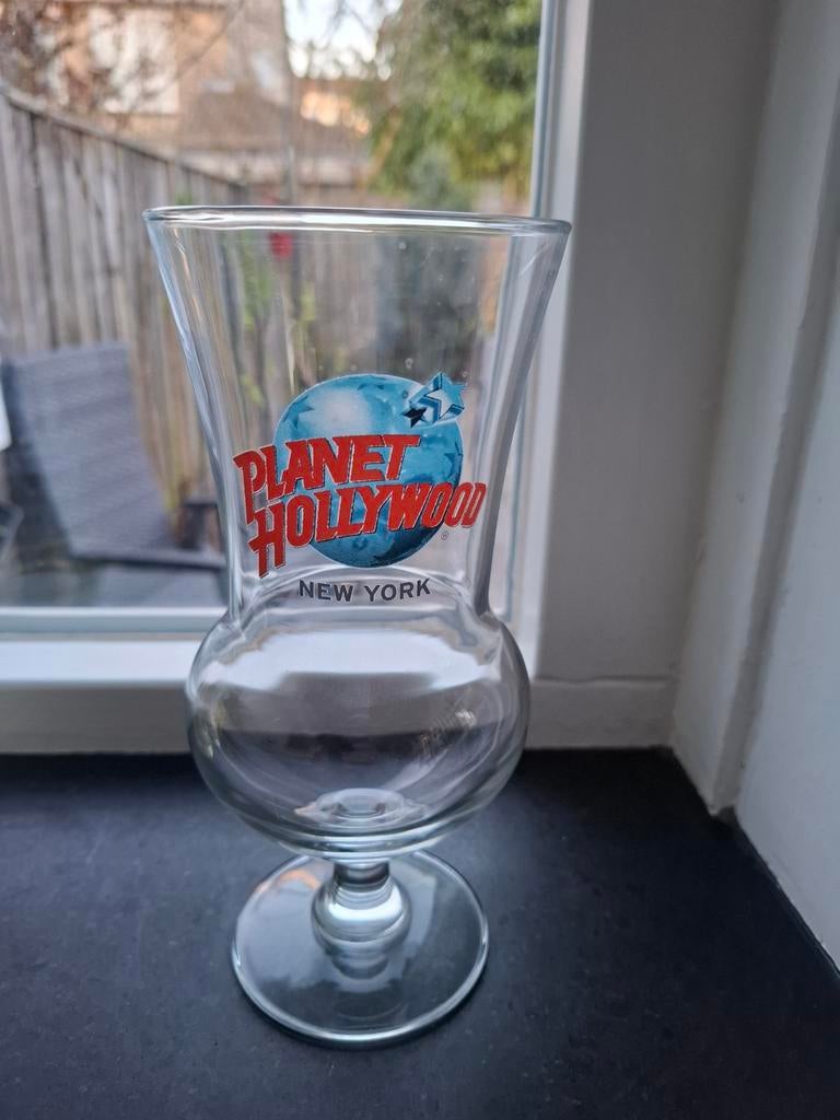 Planet Hollywood New York Glas, Verzamelen, Glas en Borrelglaasjes, Gebruikt, Ophalen of Verzenden