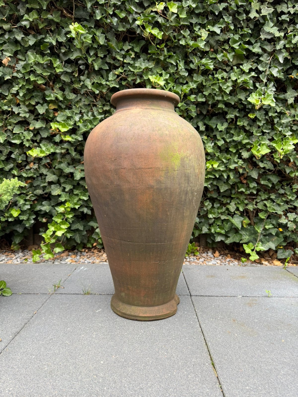 Grote oude terracotta vaas, Tuin en Terras, Ophalen, Gebruikt