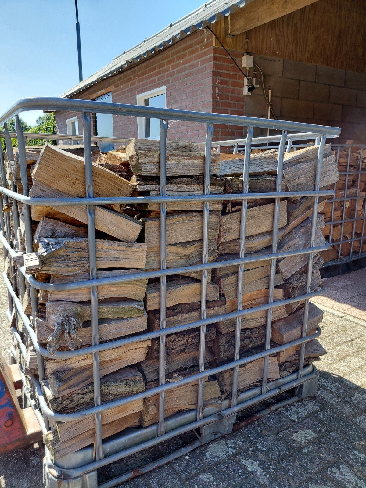 Gedroogd Eikenhout Brandhout - Blokken, Minder dan 3 m³, Ophalen of Verzenden, Eikenhout, Blokken