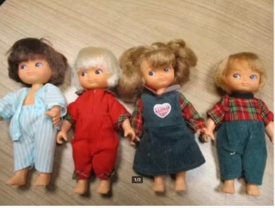 DELAVENNAT POPJES 4 stuks uit FRANKRIJK, Verzamelen, Poppen, Verzenden, Zo goed als nieuw, Pop