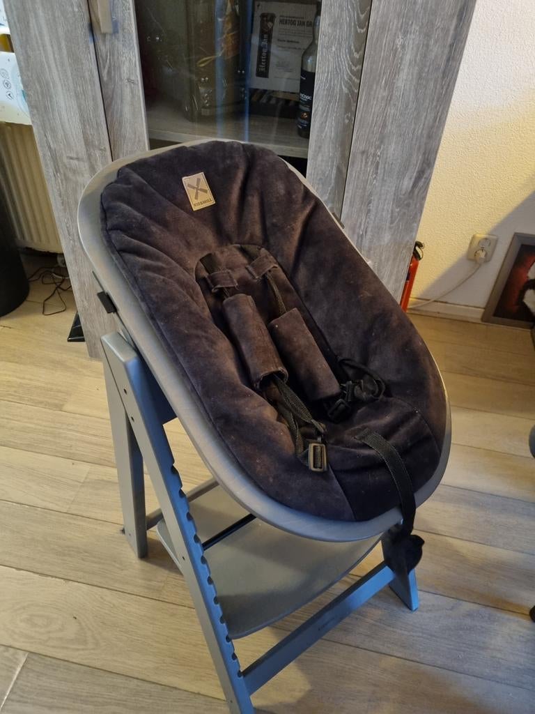 Kidsmill Up! Newborn set + velours bekleding Graphite, Ophalen