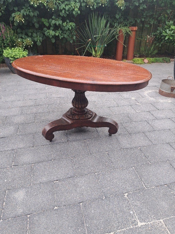 antieke salontafel, Ophalen