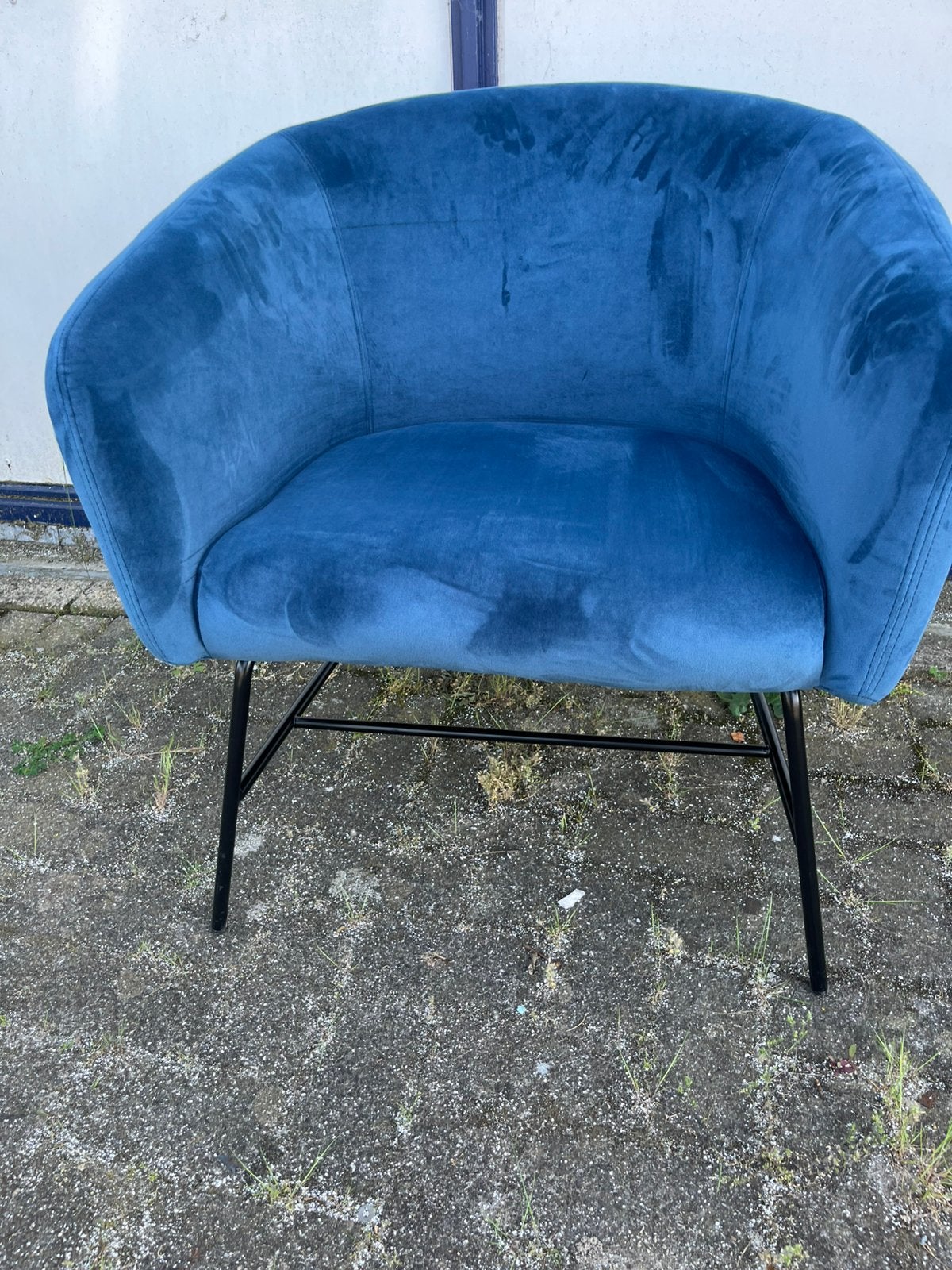 Fauteuil, Ophalen, Zo goed als nieuw, Blauw, Twee