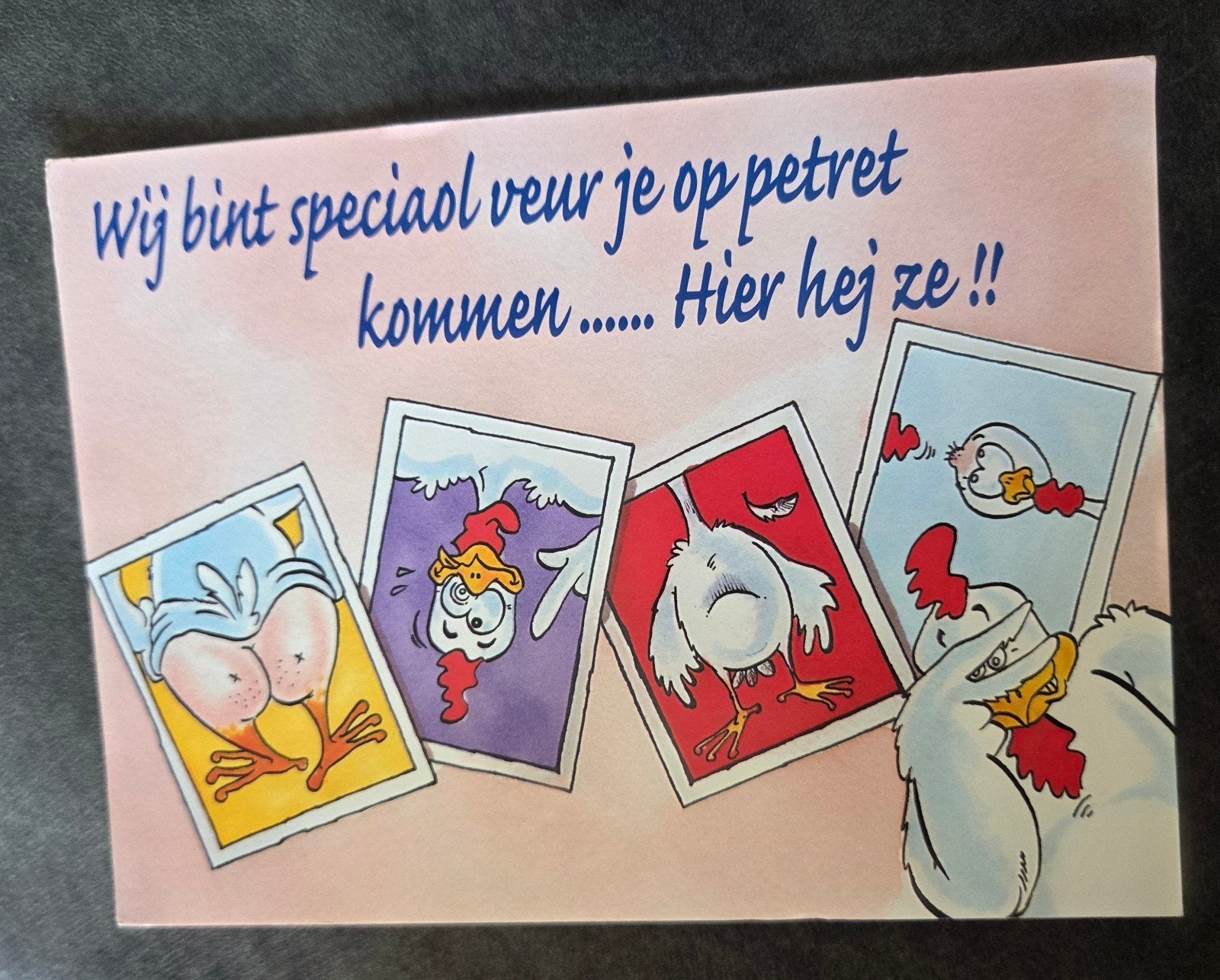 Grappige Ansichtkaart met Kippen - Friese Streektaal, Verzenden, 1980 tot heden, Gelopen, Overige thema's