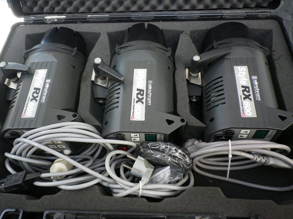 Elinchrom Style RX 600 Studioflitsers Set (3 stuks), Gebruikt, Elinchrom, Ophalen of Verzenden, Studioflitser