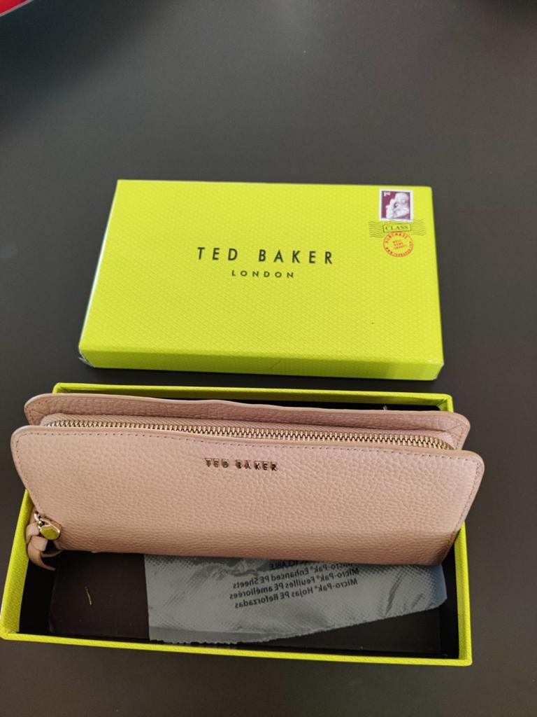 Ted Baker beige leren portemonnee, Ophalen of Verzenden, Zo goed als nieuw, Toner