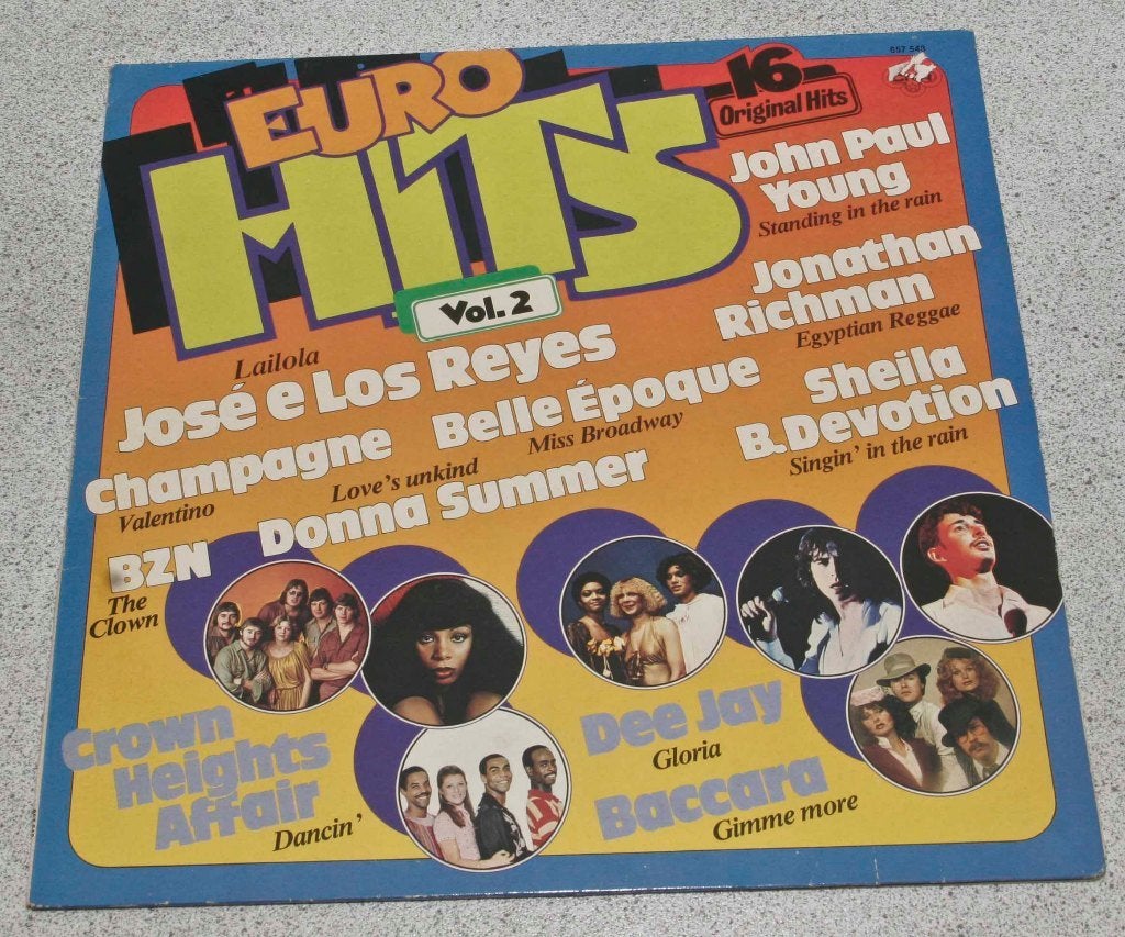 Euro Hits Volume 2 LP, LP, Gebruikt, Ophalen of Verzenden, Pop