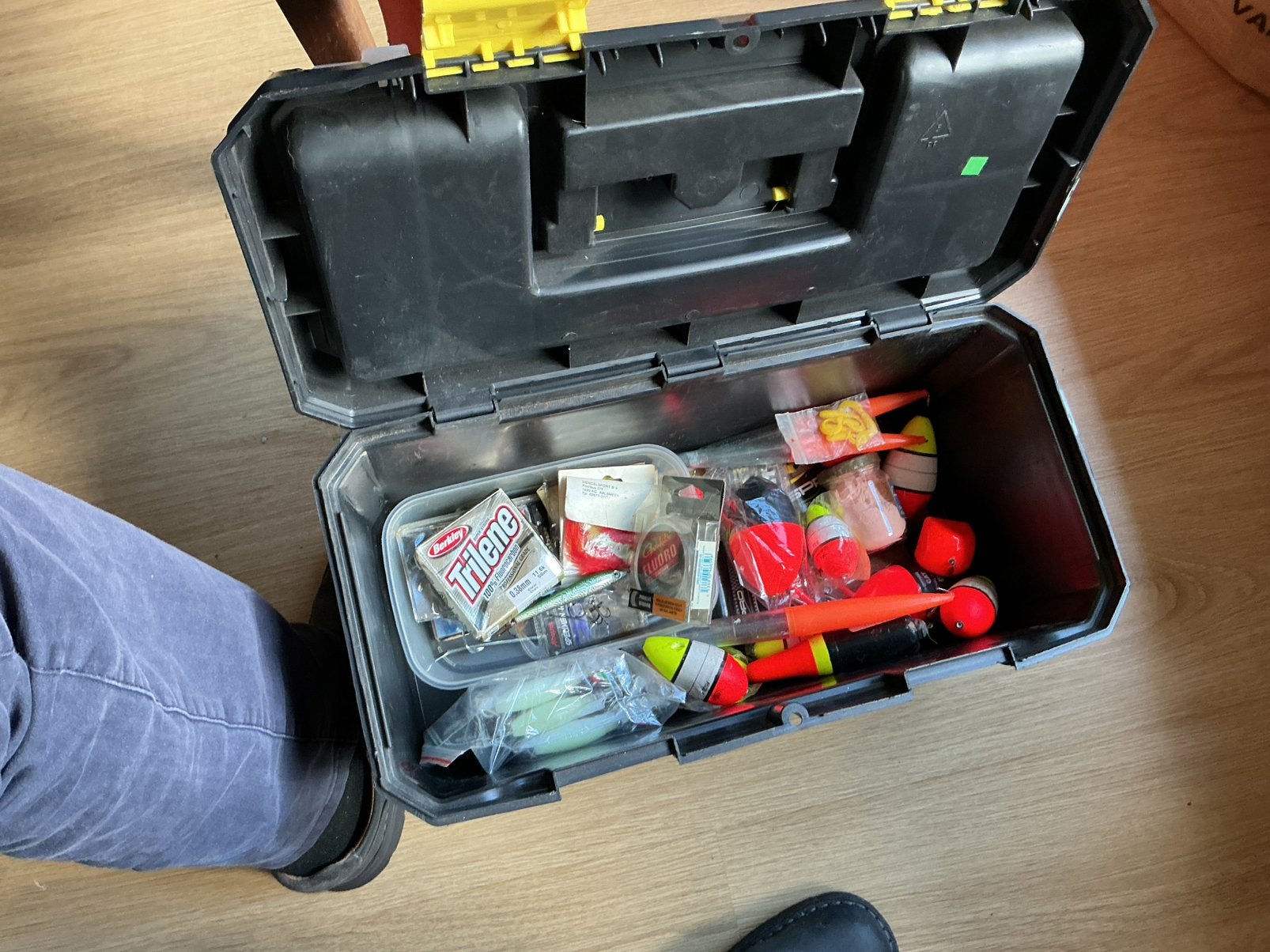 Viskoffer met veel toebehoren, Ophalen of Verzenden, Zo goed als nieuw, Koffer of Tas