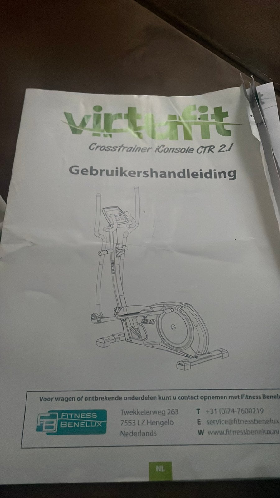 Virtufit crosstrainer iconsole CTR 2.1, Ophalen, Zo goed als nieuw, Crosstrainer