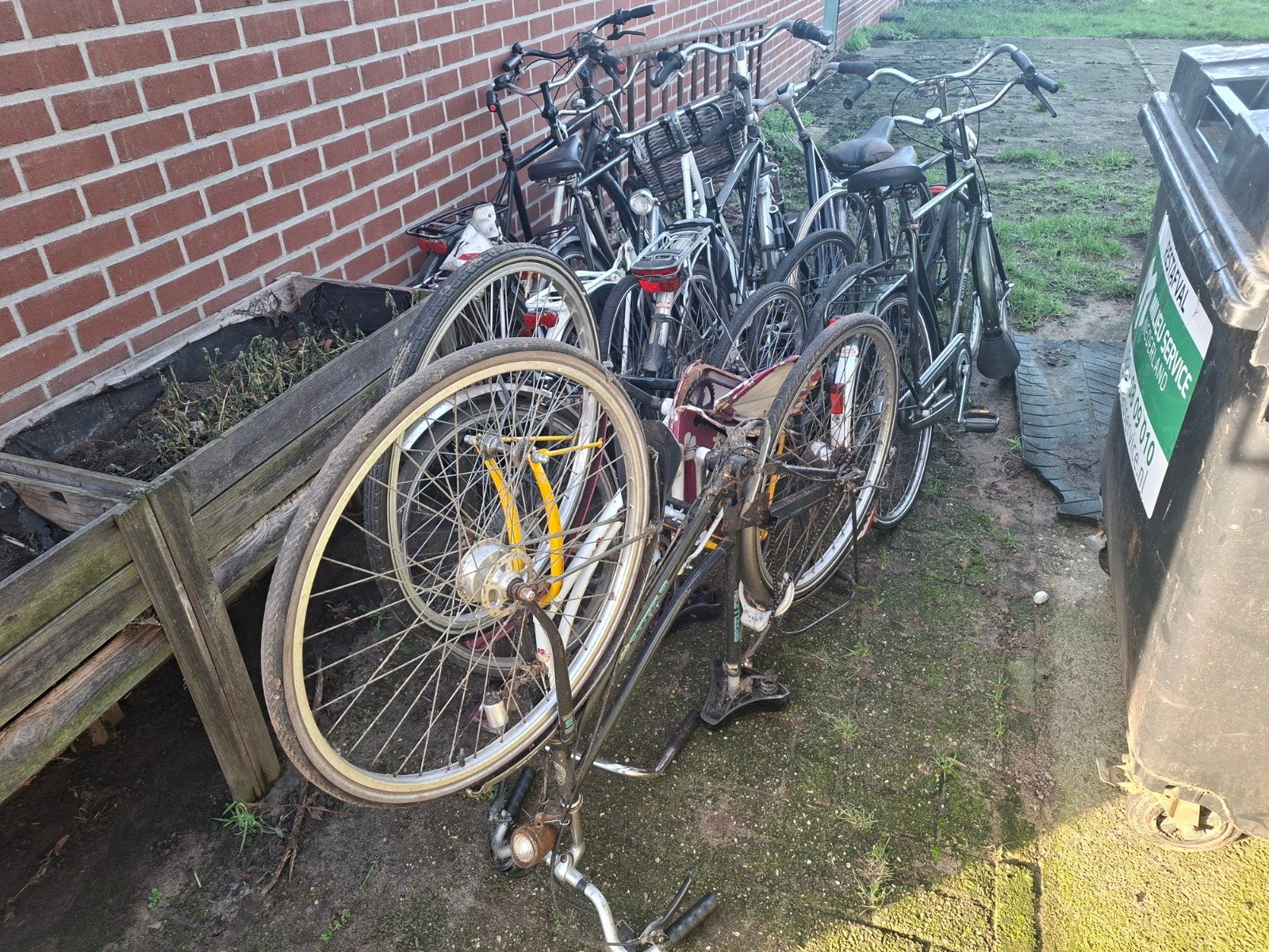 Partij fietsonderdelen - diverse types en materialen, Ophalen, Gebruikt, Overige typen