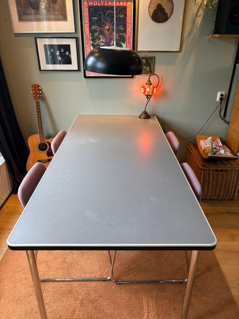 Gispen tafel 515, Ophalen of Verzenden, Zo goed als nieuw, Rechthoekig, 50 tot 100 cm