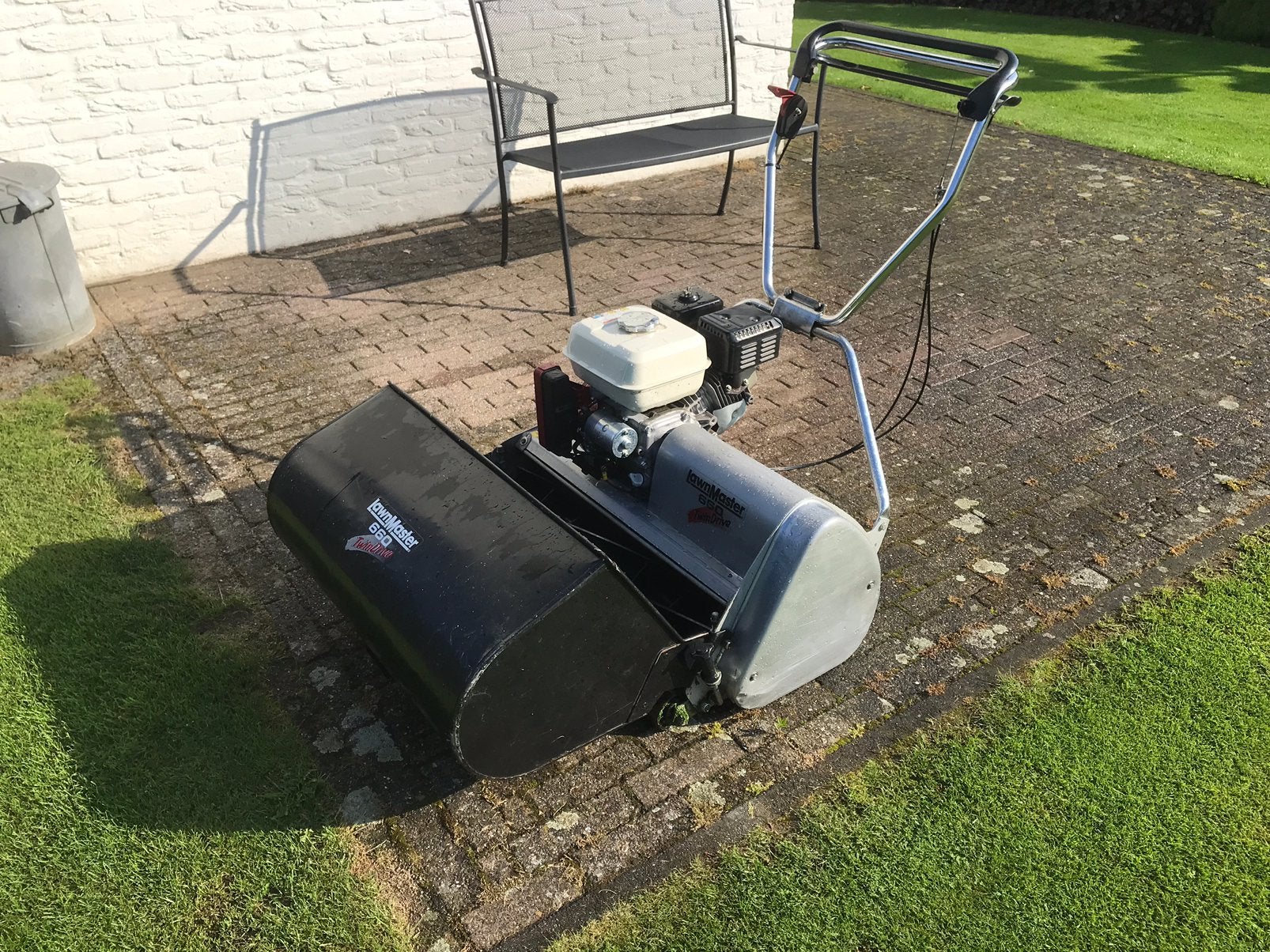 Te koop LAWNMASTER 660 KOOIMAAIER, Ophalen, Gebruikt, Opvangbak, Benzine-grasmaaier