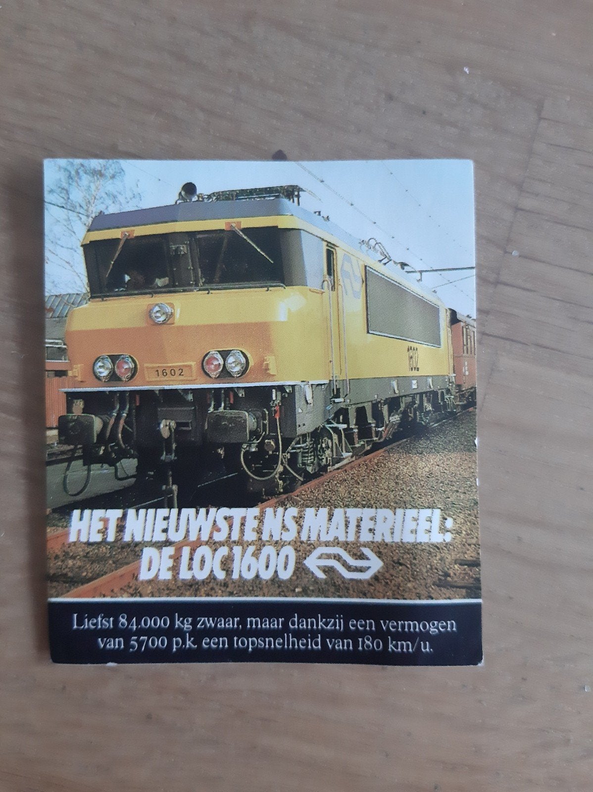 NS Loc 1600: Het Nieuwste Materieel Kaart, Ophalen of Verzenden, Nieuw, Trein, Overige typen