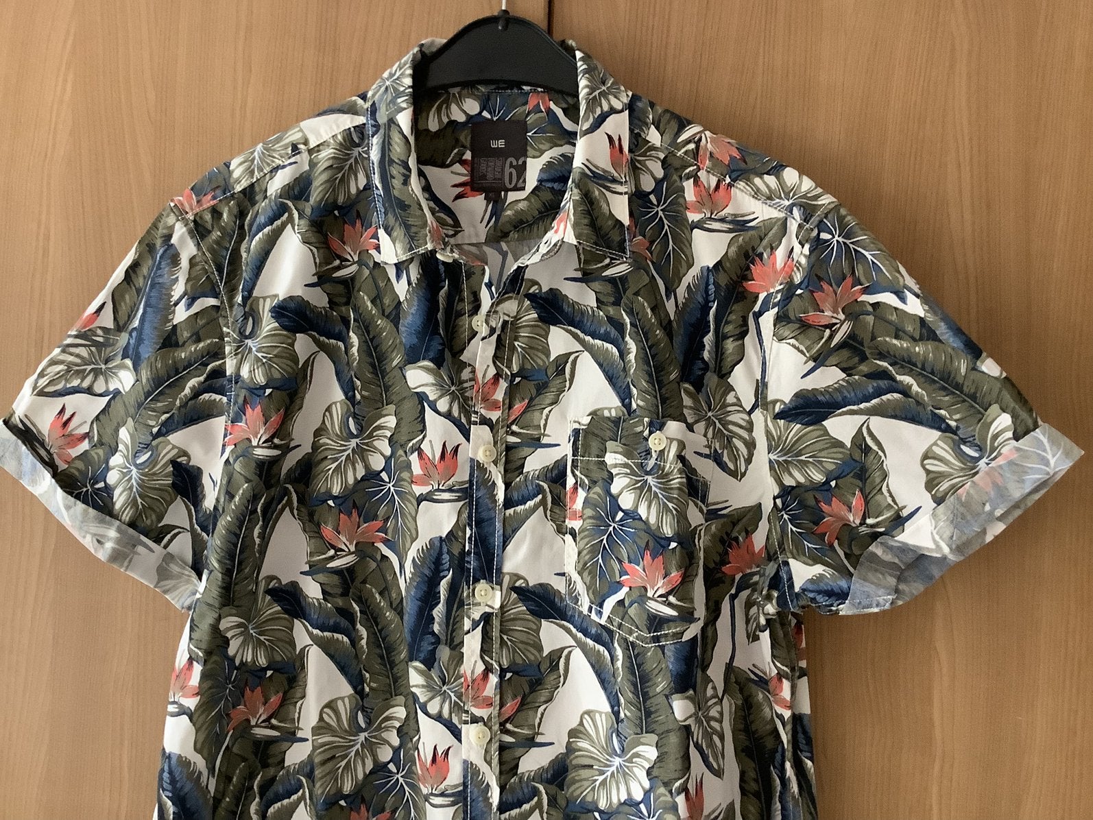 Overhemd mt XL.      Hawai.        WE fashion., Verzenden, Nieuw, Halswijdte 43/44 (XL)