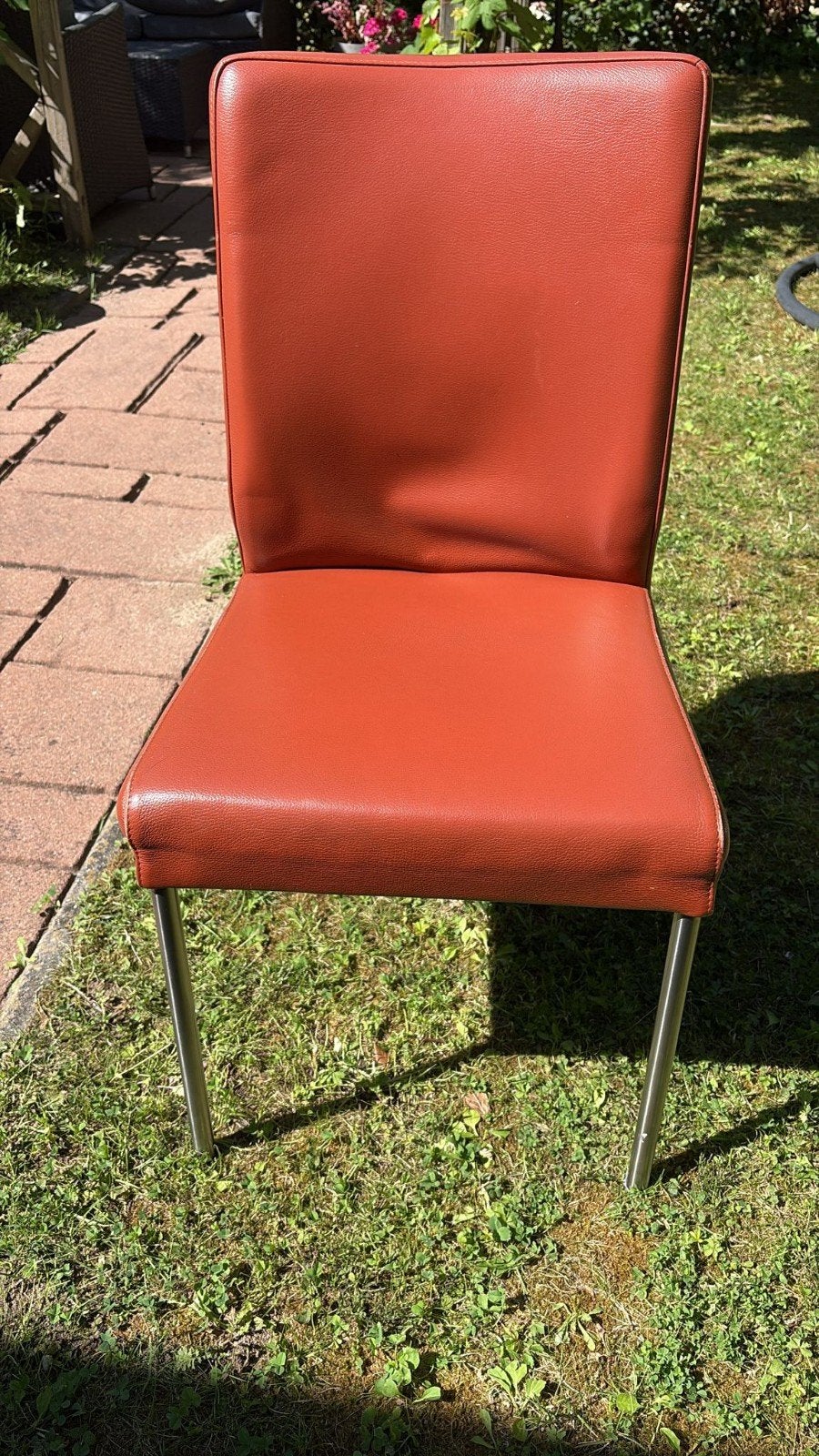 LEDEREN STOELEN 6 STUKS!, Ophalen, Gebruikt, Bruin, Vijf, Zes of meer stoelen