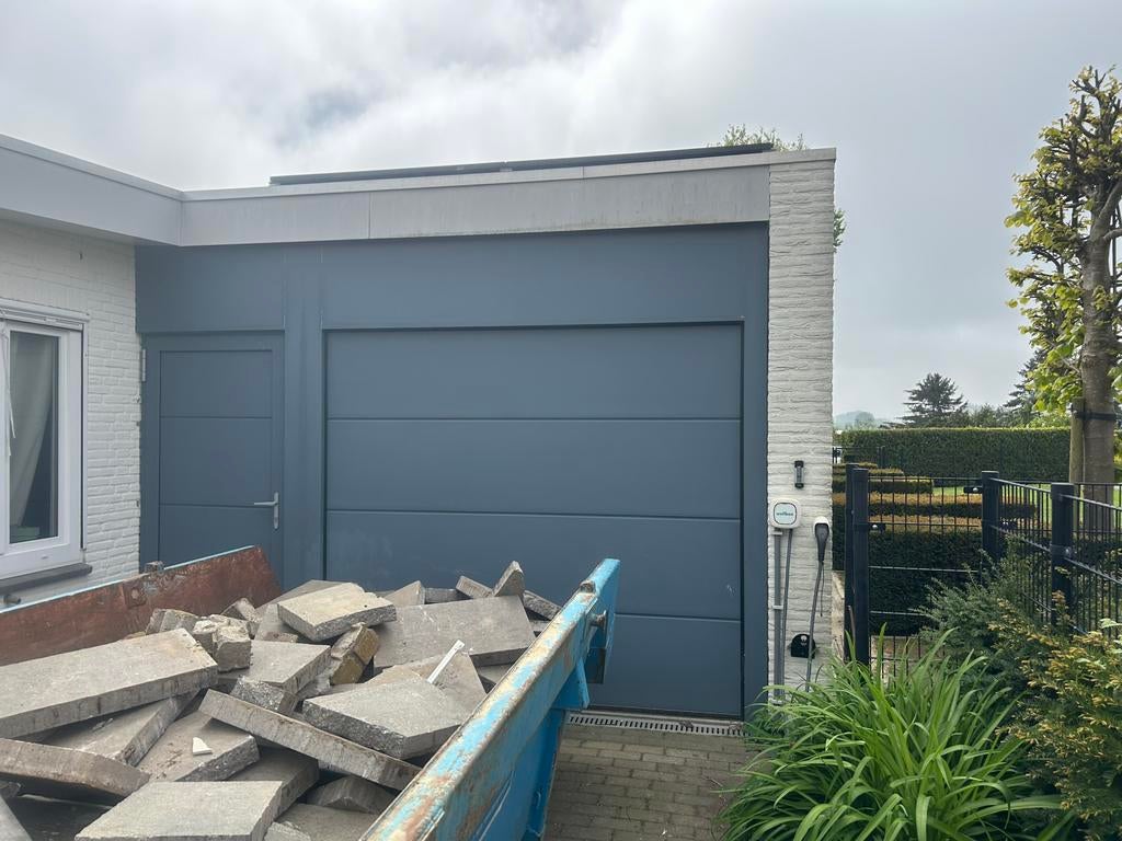 Garage poort met loopdeur, Ophalen, Gebruikt