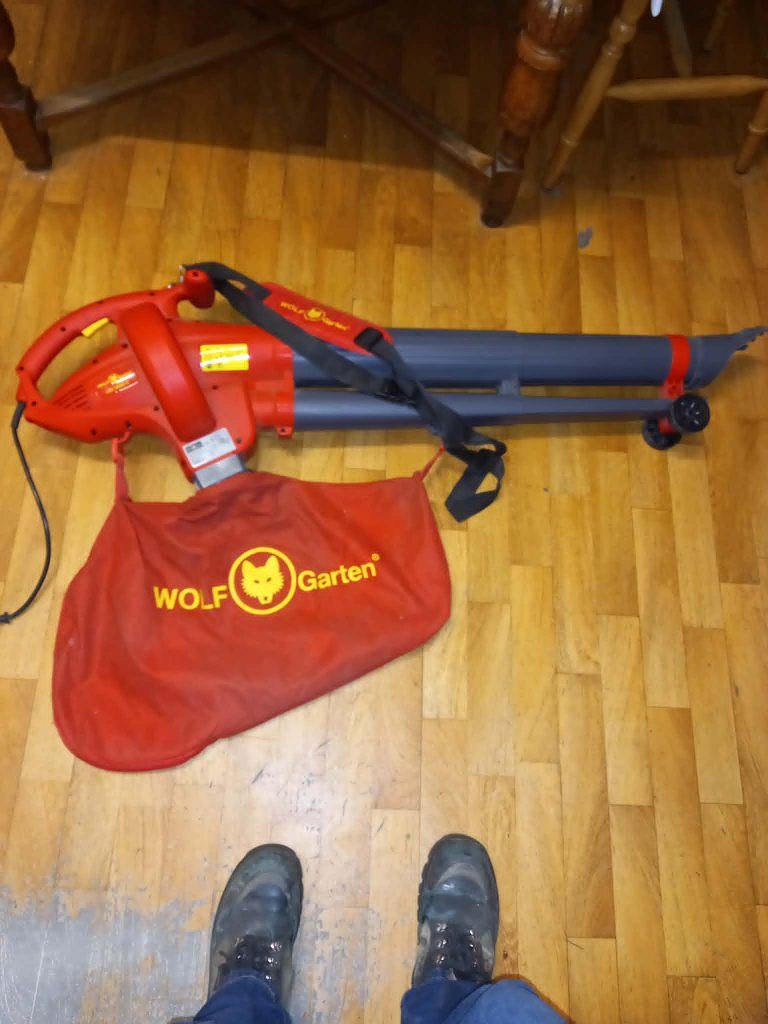 Bladzuiger Wolf Garten, Tuin en Terras, Bladblazers, Ophalen, Zo goed als nieuw, Met opvangzak, Wolf-Garten