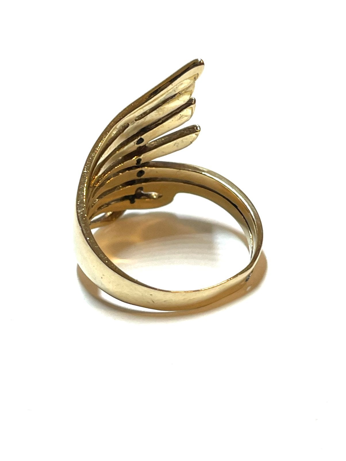 8k gouden ring met diamant, -, -, Ophalen of Verzenden, Zo goed als nieuw