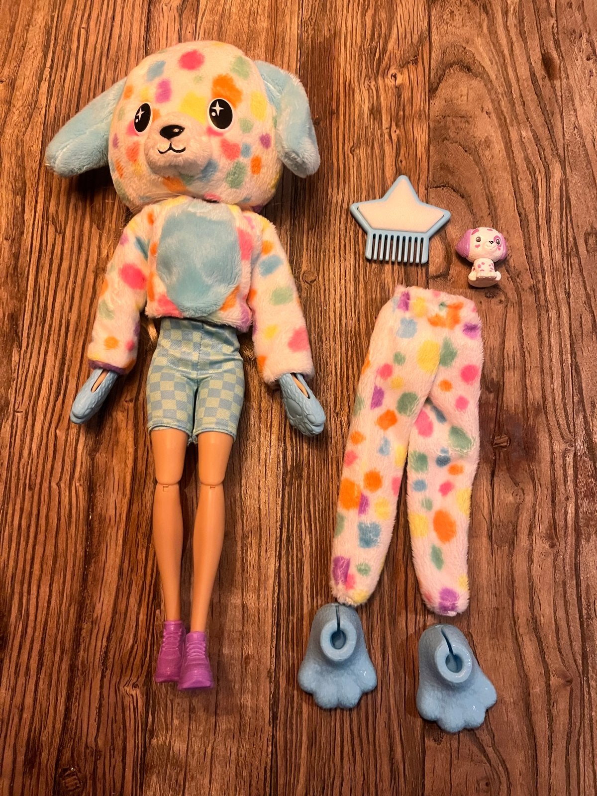 Barbie Cutie Reveal Pop met Puppy Kostuum en Accessoires, Ophalen of Verzenden, Zo goed als nieuw, Barbie