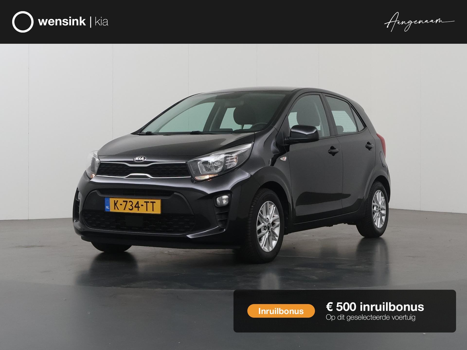 Kia Picanto 1.0 DPi DynamicLine | Navigatie | Airconditionin, Auto's, Voorwielaandrijving, Stof, Gebruikt, 4 stoelen