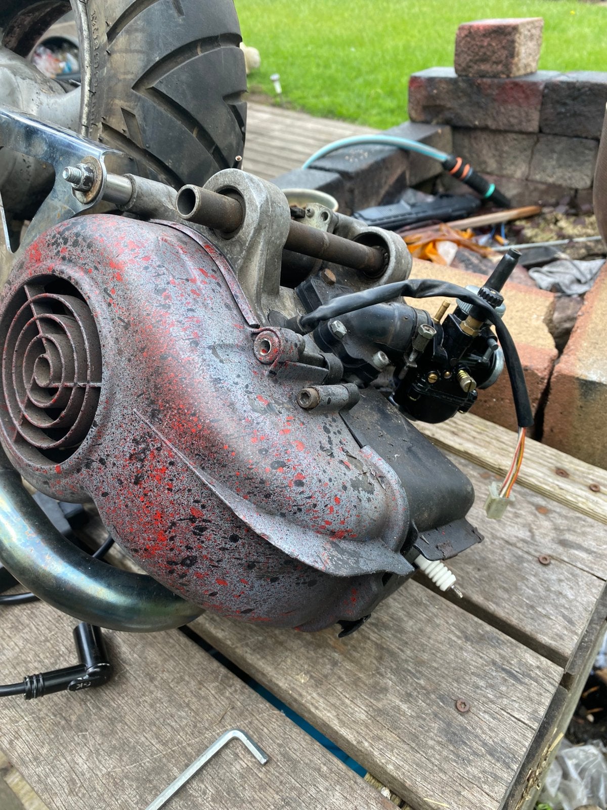 Minarelli inlaat set stage 6 membraan 19mm carb, Fietsen en Brommers, Ophalen of Verzenden, Zo goed als nieuw, Tweetakt, Overige modellen