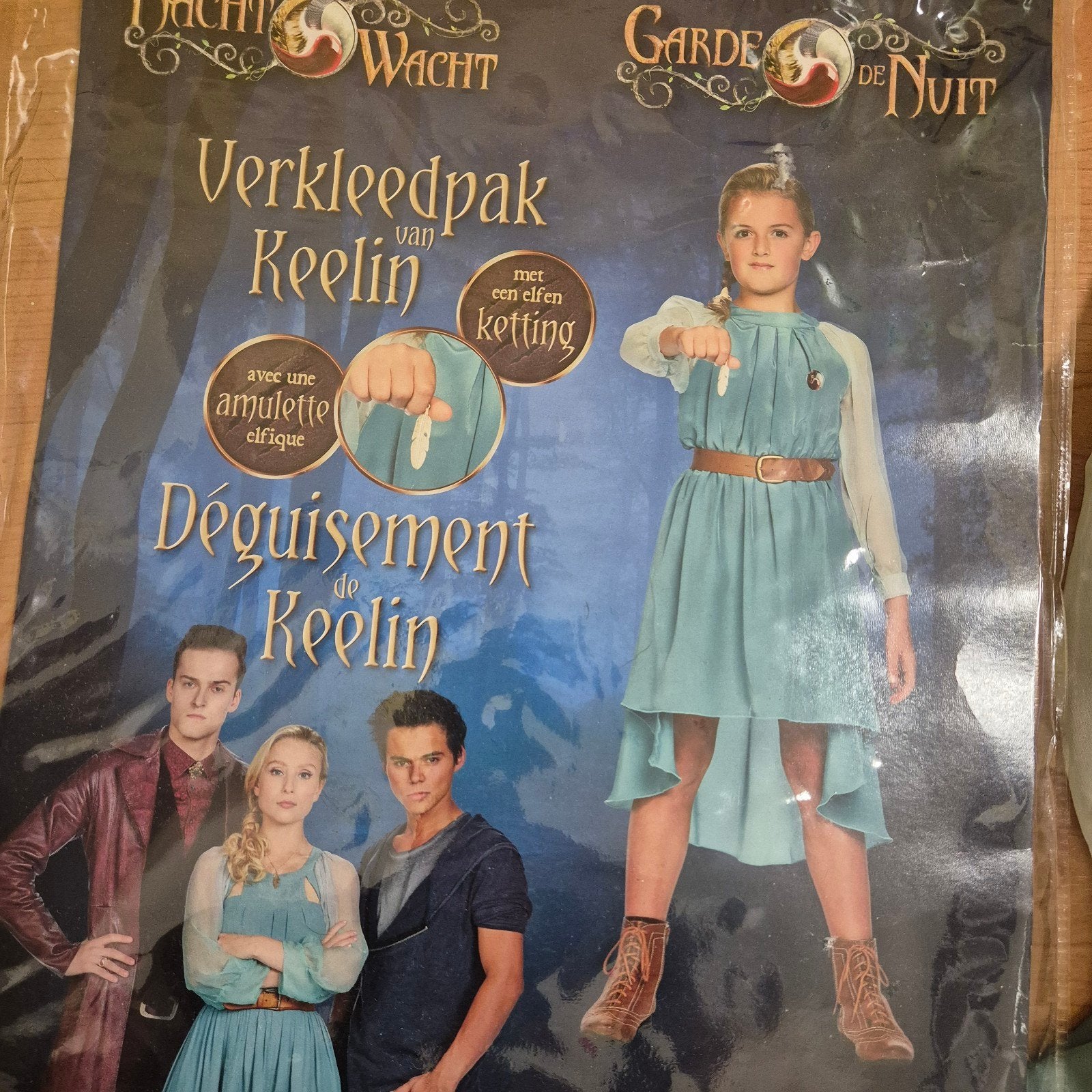 Nachtwacht Verkleedpak Keelin - Maat 152 (past 140/146), Ophalen of Verzenden, Zo goed als nieuw, Studio 100, Meisje