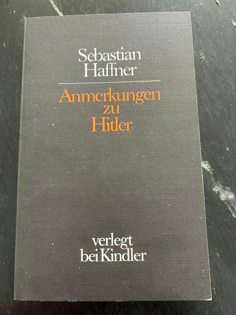 Anmerkungen zu Hitler SEBASTIAN HAFFNER 1978, Ophalen of Verzenden, Tweede Wereldoorlog, Zo goed als nieuw