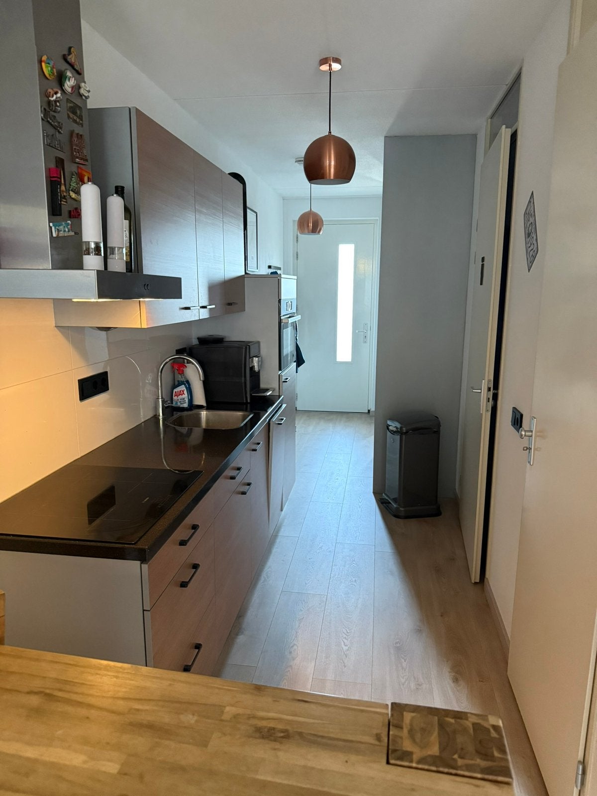 270 meter keuken te koop, Ophalen of Verzenden, Zo goed als nieuw, Composiet, Hoekkeuken