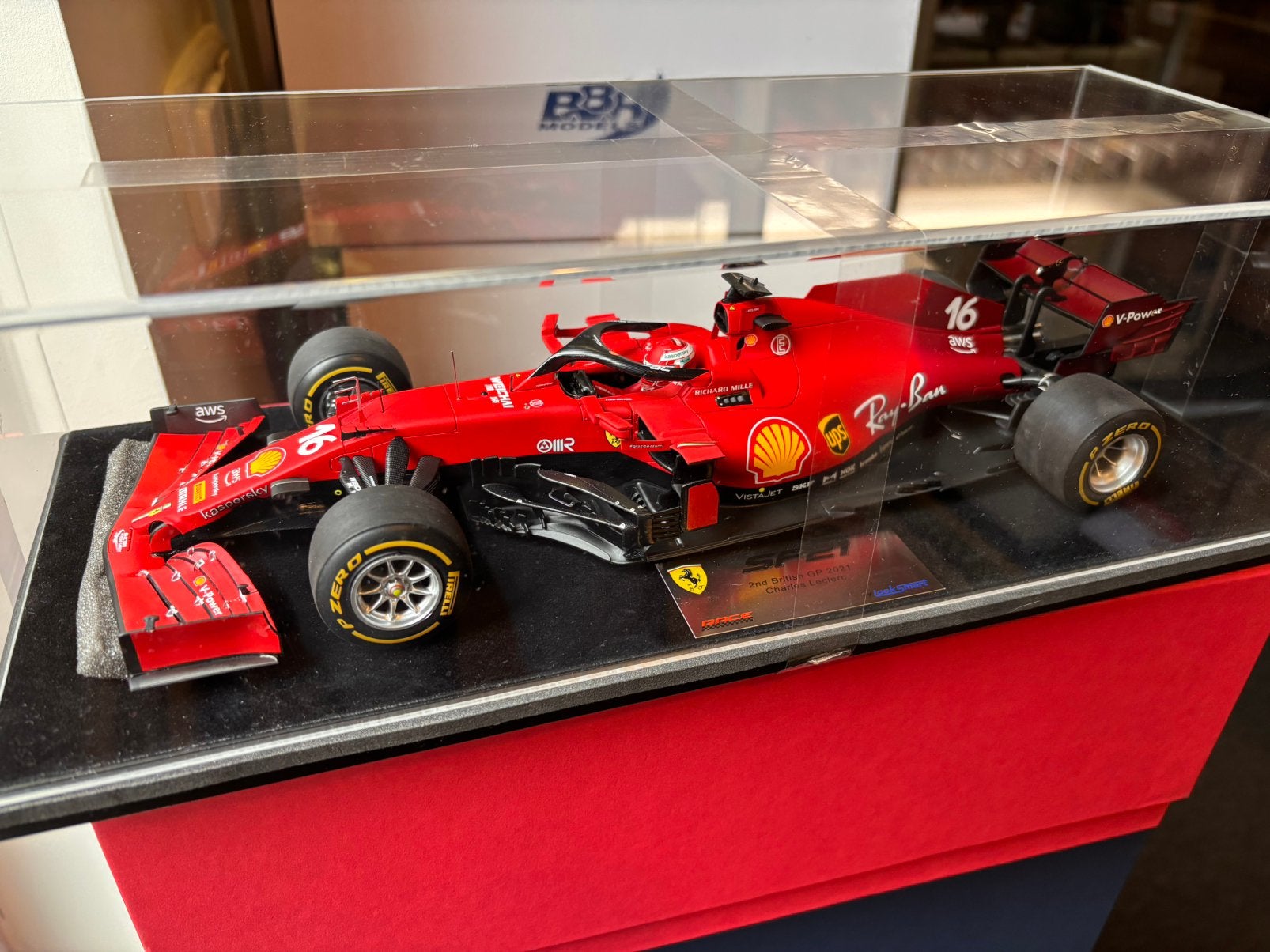 Ferrari SF-21 British GP Lerclerc Looksmart 1:18, Overige merken, ., Looksmart, Nieuw