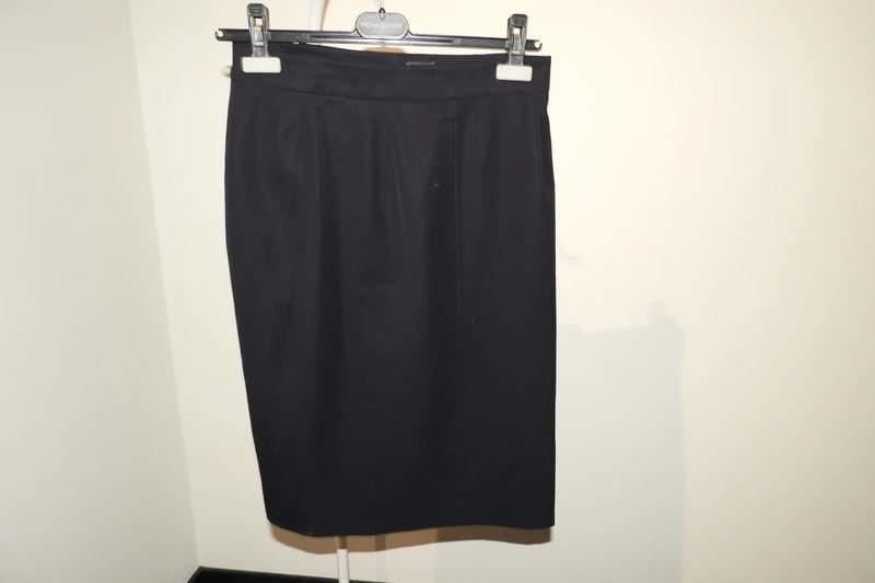 Pauw Amsterdam wollen rok recht model klassiek blauw 2/38