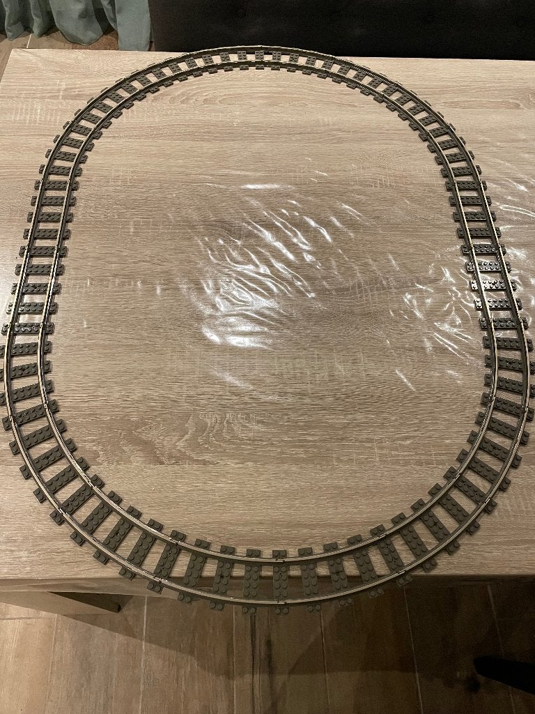 Lego trein rails ovaal 4515 4520 9V 9Volt, Ophalen of Verzenden, Zo goed als nieuw, Lego