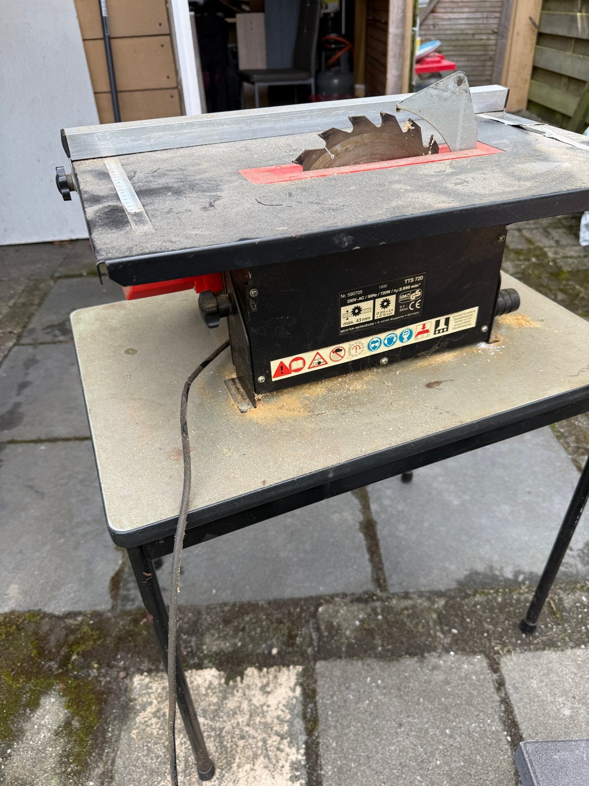 Elektrische Houtzaag - Tafelmodel Cirkelzaag, Ophalen, Gebruikt, Cirkelzaag, 600 tot 1200 watt