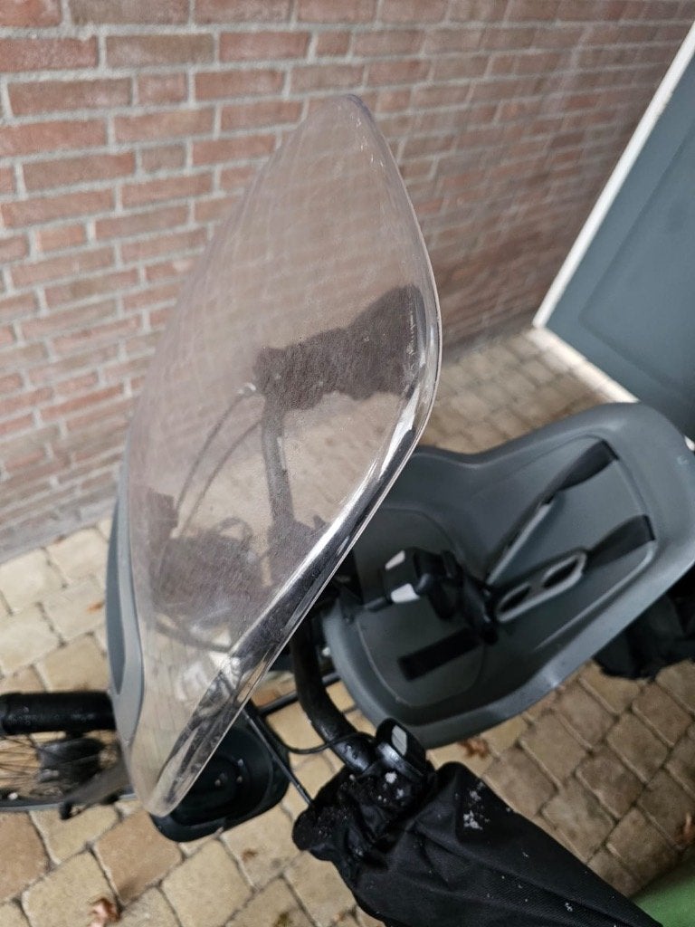 Fietsstoeltje met scherm, Ophalen, Voorzitje, Bo Bike, Gebruikt