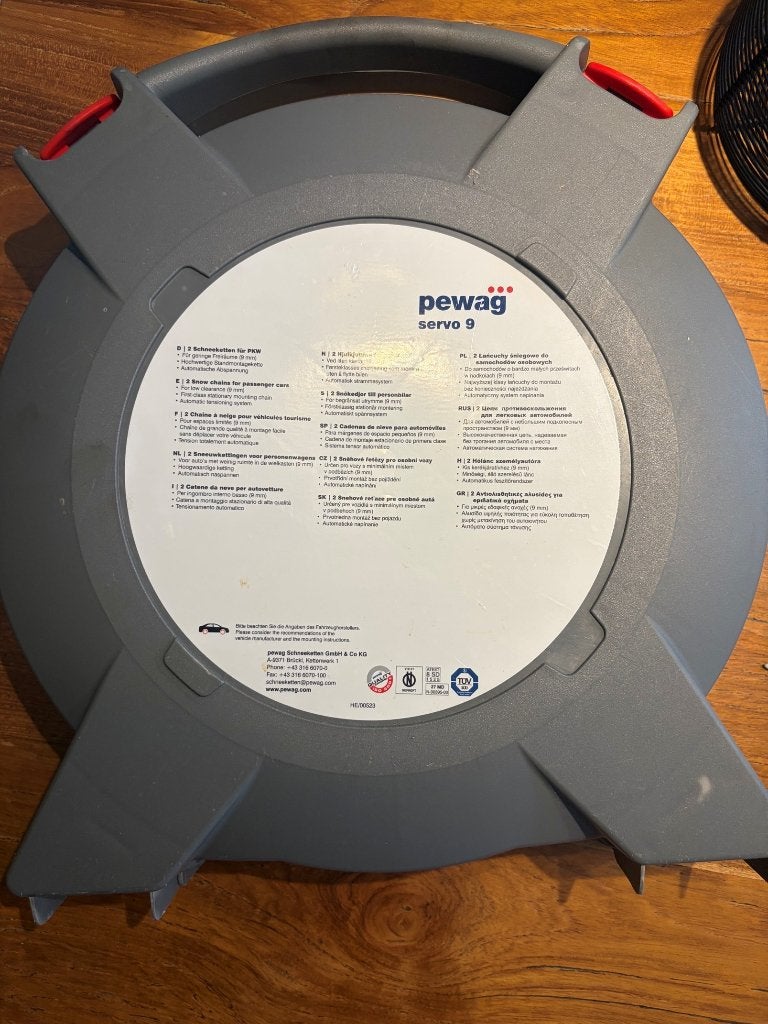 sneeuwketting volvo v70 16 inch Pewag Servo9, Auto diversen, Ophalen, Zo goed als nieuw