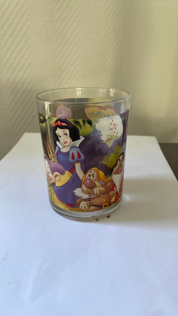 Sneeuwwitje disney glas, Ophalen of Verzenden, Sneeuwwitje of Doornroosje, Zo goed als nieuw, Servies