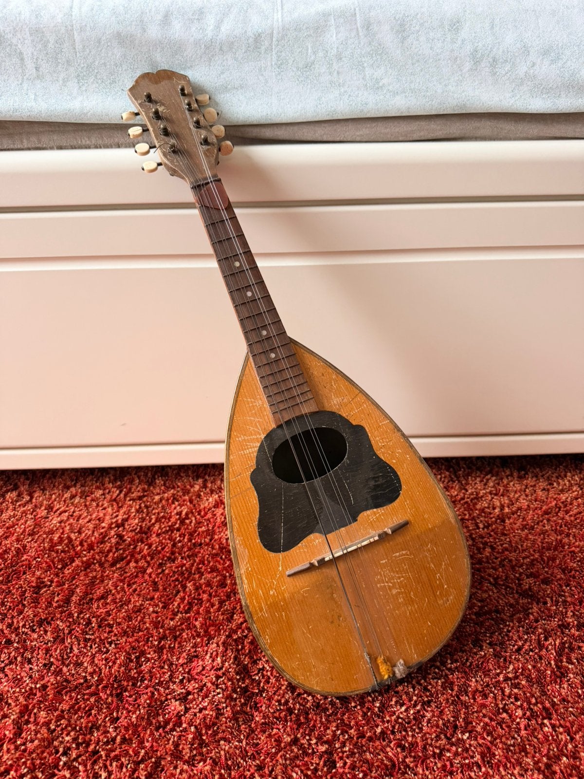 Mandoline van ongeveer 80 jaar oud., Muziek en Instrumenten, Snaarinstrumenten | Mandolines, Ophalen, Zo goed als nieuw