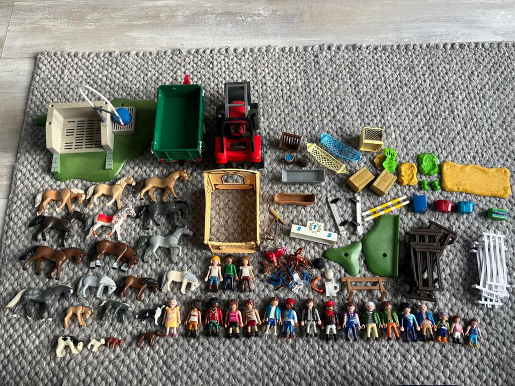 Grote Playmobil boerderij set met tractor en veel dieren, Ophalen of Verzenden, Zo goed als nieuw