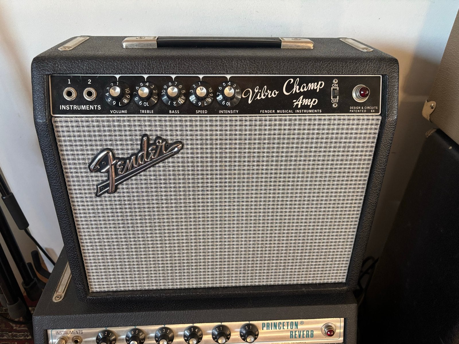 Fender Vibro Champ 1966 Vintage Gitaarversterker, Ophalen, Gebruikt, Gitaar, Minder dan 50 watt