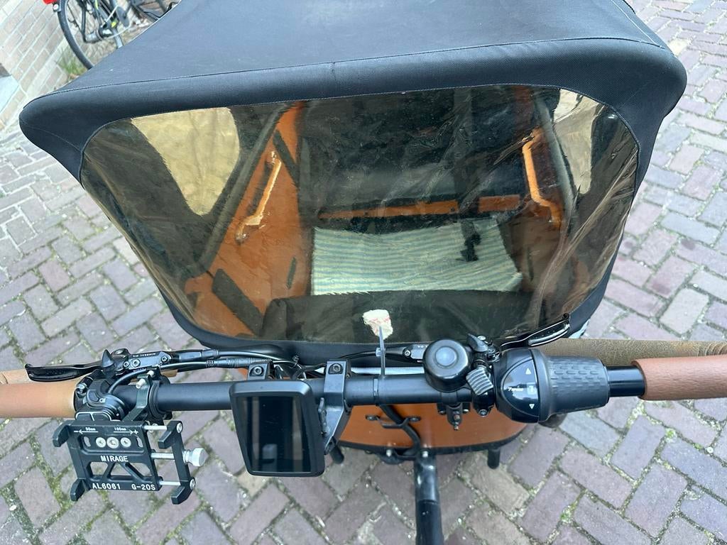 Luxe Thomas bakfiets - Zo goed als nieuw, inclusief extra's, Fietsen en Brommers, Fietsen | Bakfietsen, Zo goed als nieuw, Overige merken